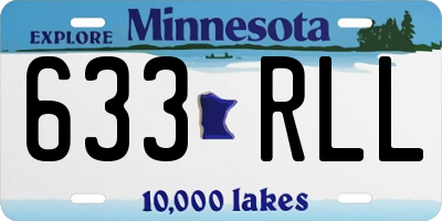 MN license plate 633RLL