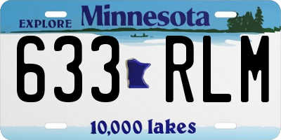MN license plate 633RLM
