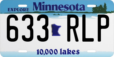 MN license plate 633RLP