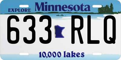 MN license plate 633RLQ