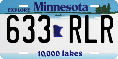 MN license plate 633RLR