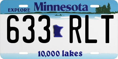 MN license plate 633RLT