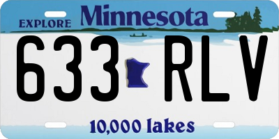 MN license plate 633RLV