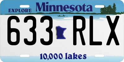 MN license plate 633RLX