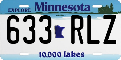 MN license plate 633RLZ