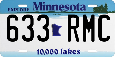 MN license plate 633RMC