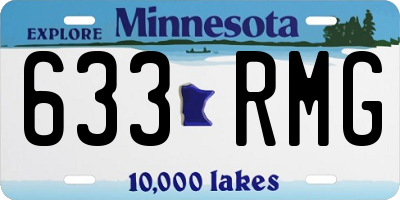 MN license plate 633RMG