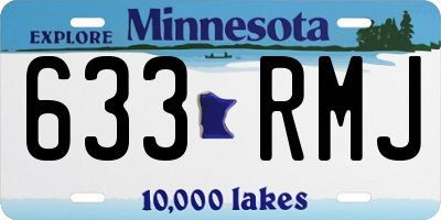 MN license plate 633RMJ