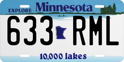 MN license plate 633RML