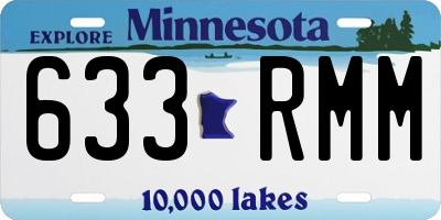 MN license plate 633RMM