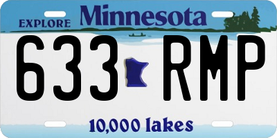 MN license plate 633RMP