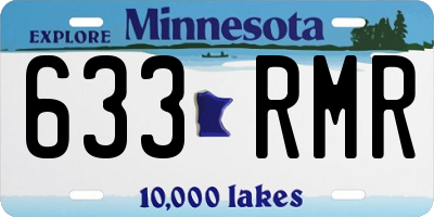MN license plate 633RMR