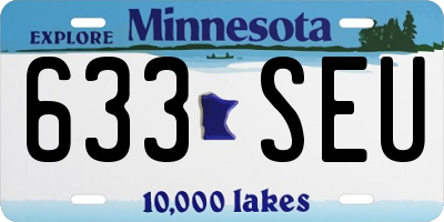 MN license plate 633SEU