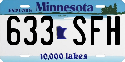MN license plate 633SFH