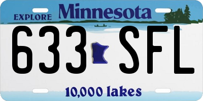 MN license plate 633SFL