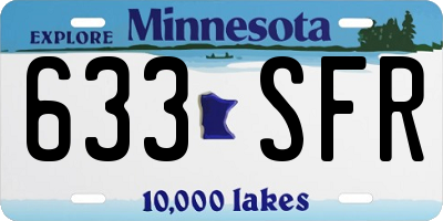 MN license plate 633SFR