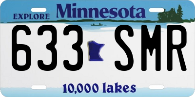 MN license plate 633SMR