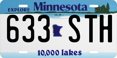 MN license plate 633STH