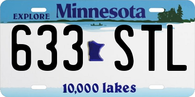 MN license plate 633STL