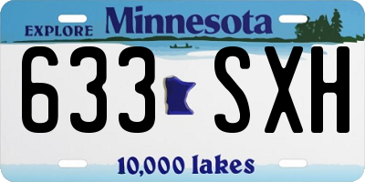 MN license plate 633SXH