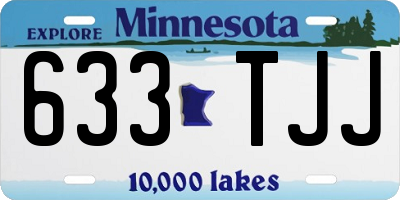 MN license plate 633TJJ