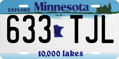 MN license plate 633TJL