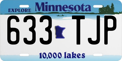 MN license plate 633TJP
