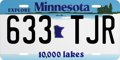 MN license plate 633TJR