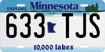 MN license plate 633TJS