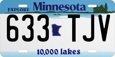 MN license plate 633TJV