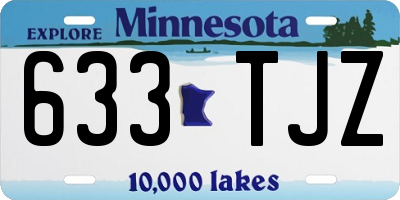 MN license plate 633TJZ