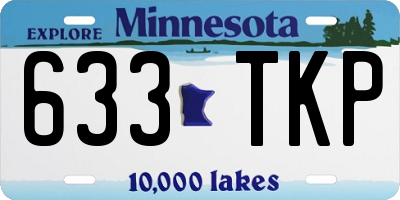MN license plate 633TKP