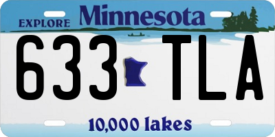 MN license plate 633TLA