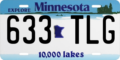 MN license plate 633TLG