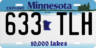 MN license plate 633TLH