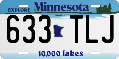 MN license plate 633TLJ