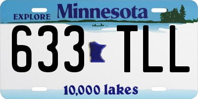 MN license plate 633TLL