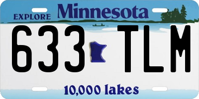 MN license plate 633TLM