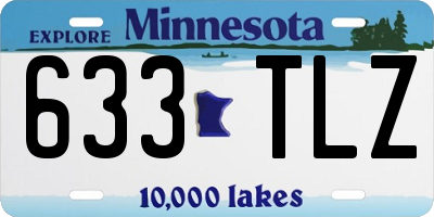 MN license plate 633TLZ