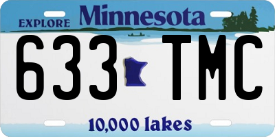 MN license plate 633TMC