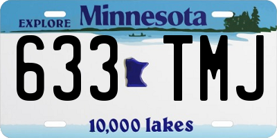 MN license plate 633TMJ