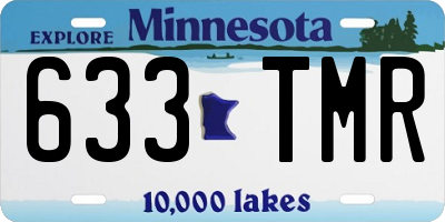 MN license plate 633TMR