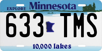 MN license plate 633TMS