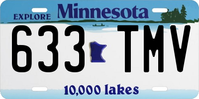 MN license plate 633TMV