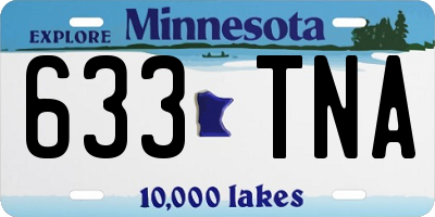 MN license plate 633TNA