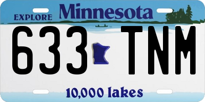 MN license plate 633TNM