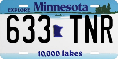 MN license plate 633TNR