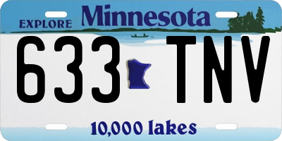MN license plate 633TNV