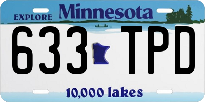MN license plate 633TPD