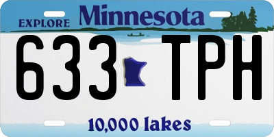 MN license plate 633TPH